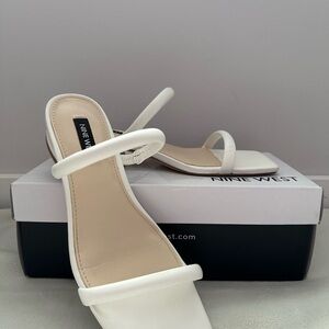 Nine West Women's White Sandals